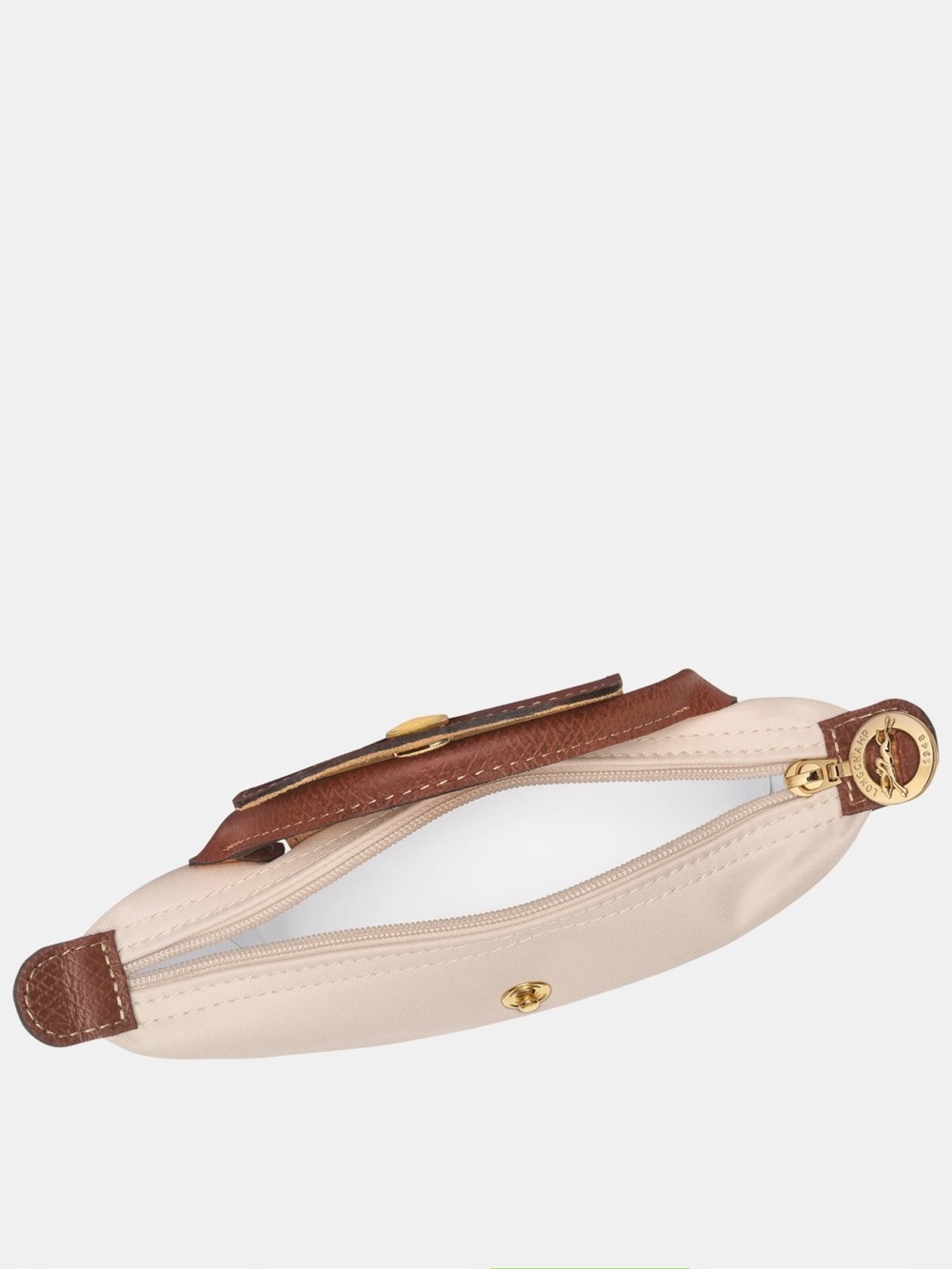 NWT Longchamp- Le Pliage Original Pouch With Handle, PAPER - Picture 10 of 12